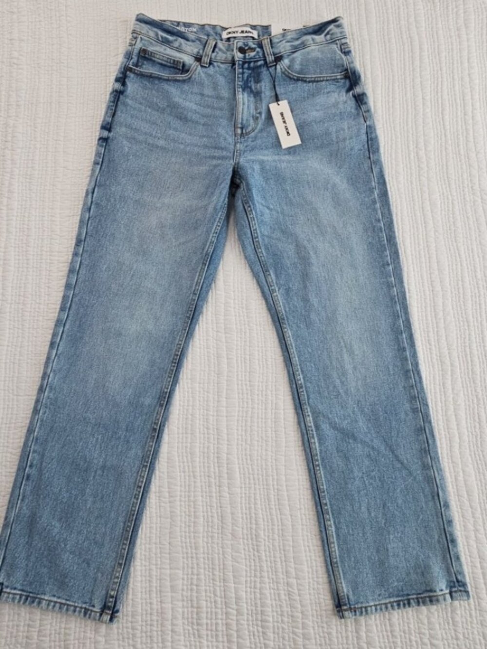 DKNY Lexington Jeans Men's 30x32 Light Wash Wide Leg Loose Fit NEW‎ Baggy NWT